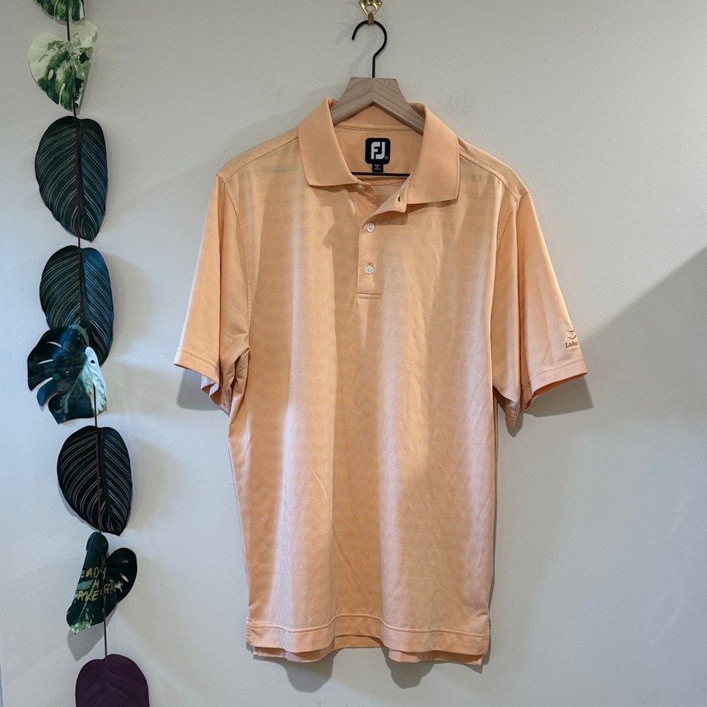 FJ Orange Striped Polo Shirt‎